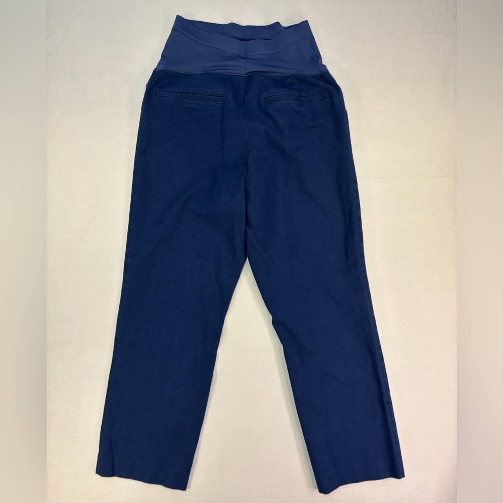 Old Navy Navy Maternity Full Panel Pixie Straight… - image 7